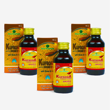 Sona Kufsona Cough Syrup with Honey & Tulsi - 100 ml (Pack of 3)